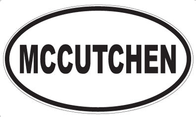 MCCUTCHEN - Oval Magnet