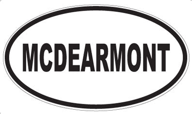 MCDEARMONT - Oval Magnet