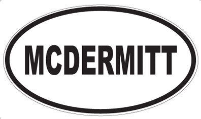 MCDERMITT - Oval Sticker