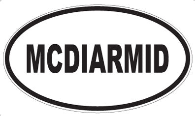 MCDIARMID - Oval Sticker