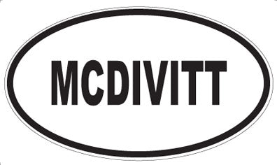 MCDIVITT - Oval Magnet