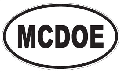 MCDOE - Oval Magnet