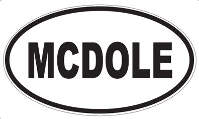 MCDOLE - Oval Magnet