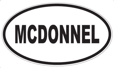 MCDONNEL - Oval Magnet