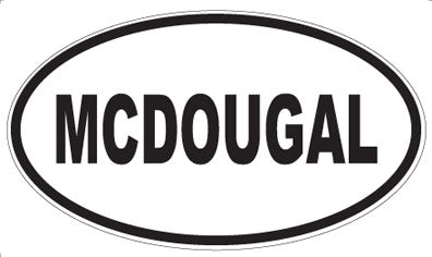 MCDOUGAL - Oval Sticker