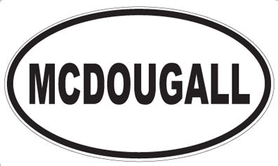MCDOUGALL - Oval Sticker