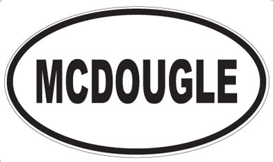 MCDOUGLE - Oval Sticker