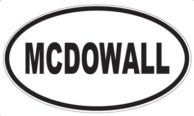 MCDOWALL - Oval Magnet