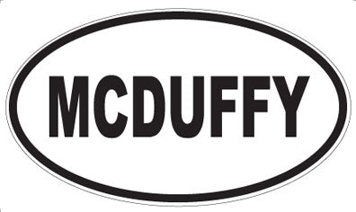 MCDUFFY - Oval Magnet