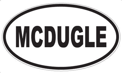 MCDUGLE - Oval Magnet