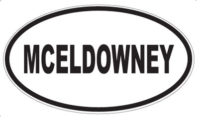 MCELDOWNEY - Oval Magnet
