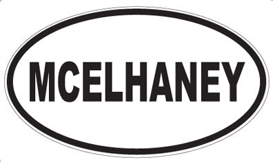 MCELHANEY - Oval Magnet