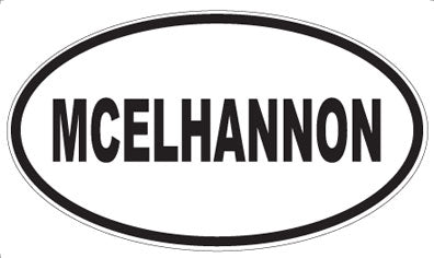 MCELHANNON - Oval Magnet