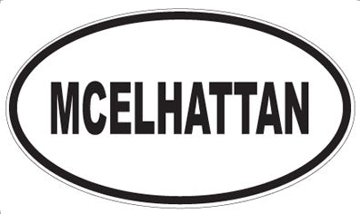 MCELHATTAN - Oval Sticker