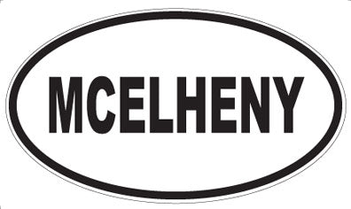 MCELHENY - Oval Sticker