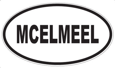 MCELMEEL - Oval Magnet