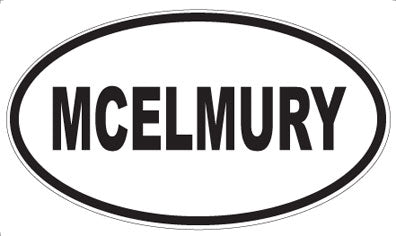 MCELMURY - Oval Magnet