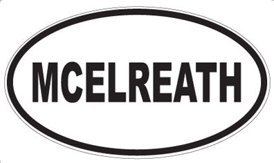 MCELREATH - Oval Sticker