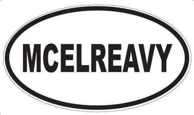MCELREAVY - Oval Sticker