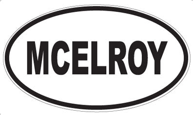MCELROY - Oval Magnet