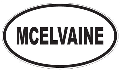 MCELVAINE - Oval Sticker
