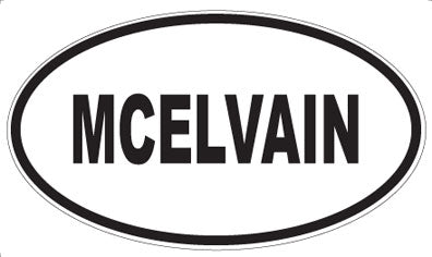 MCELVAIN - Oval Magnet