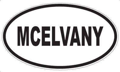 MCELVANY - Oval Sticker