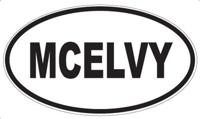 MCELVY - Oval Magnet