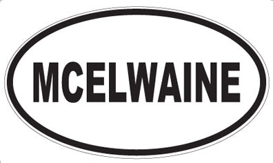 MCELWAINE - Oval Magnet