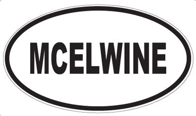 MCELWINE - Oval Sticker