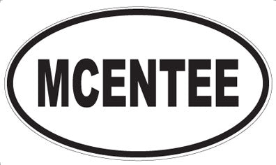 MCENTEE - Oval Magnet