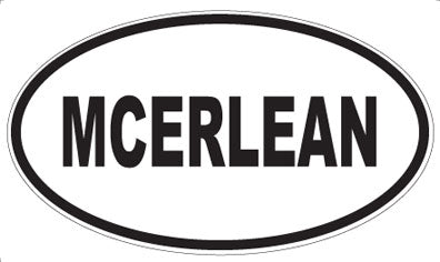 MCERLEAN - Oval Magnet