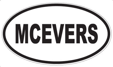MCEVERS - Oval Magnet