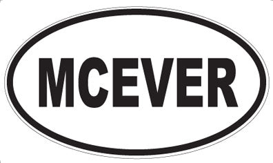MCEVER - Oval Magnet