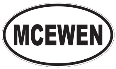 MCEWEN - Oval Magnet