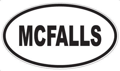 MCFALLS - Oval Sticker