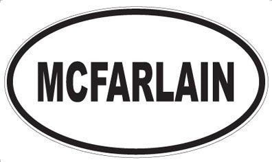 MCFARLAIN - Oval Sticker