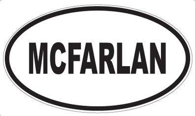 MCFARLAN - Oval Magnet