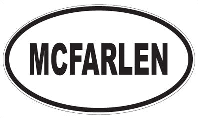 MCFARLEN - Oval Magnet