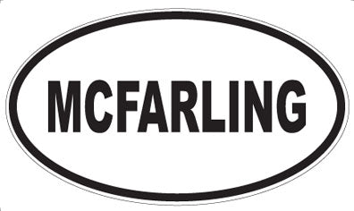 MCFARLING - Oval Sticker