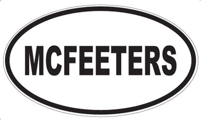 MCFEETERS - Oval Magnet