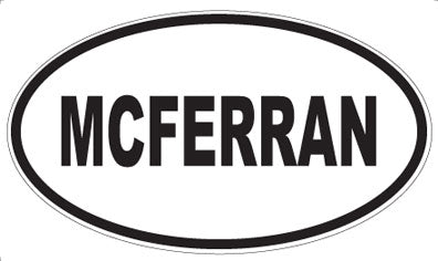 MCFERRAN - Oval Sticker