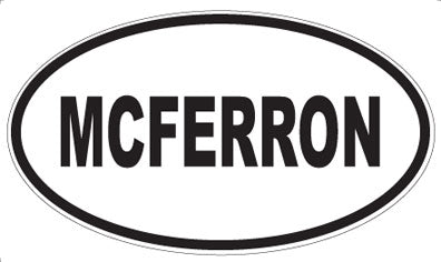 MCFERRON - Oval Sticker