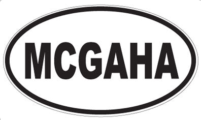 MCGAHA - Oval Magnet