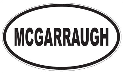 MCGARRAUGH - Oval Magnet