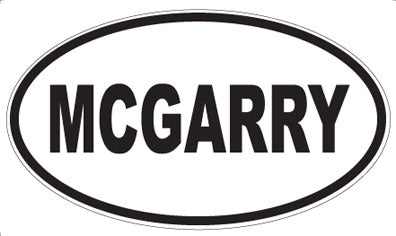 MCGARRY - Oval Magnet