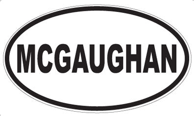 MCGAUGHAN - Oval Magnet