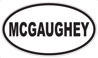 MCGAUGHEY - Oval Sticker