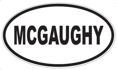 MCGAUGHY - Oval Sticker
