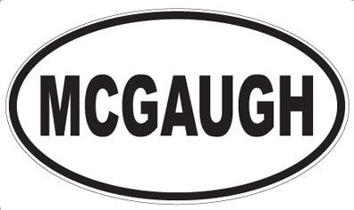 MCGAUGH - Oval Magnet
